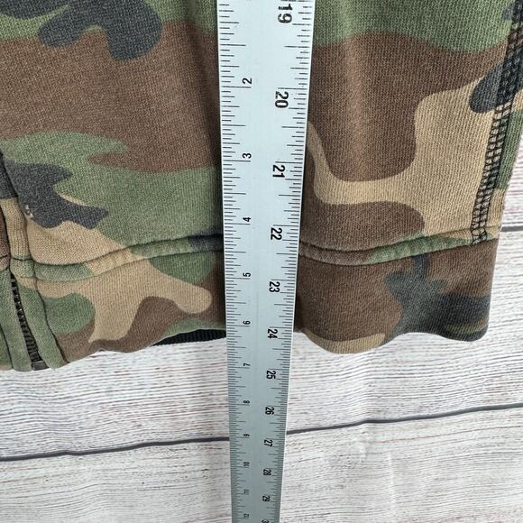 Vintage Fallen Skate Camo Full Zip Removable Hood Hoodie Sweatshirt Mens S Green - Picture 10 of 11